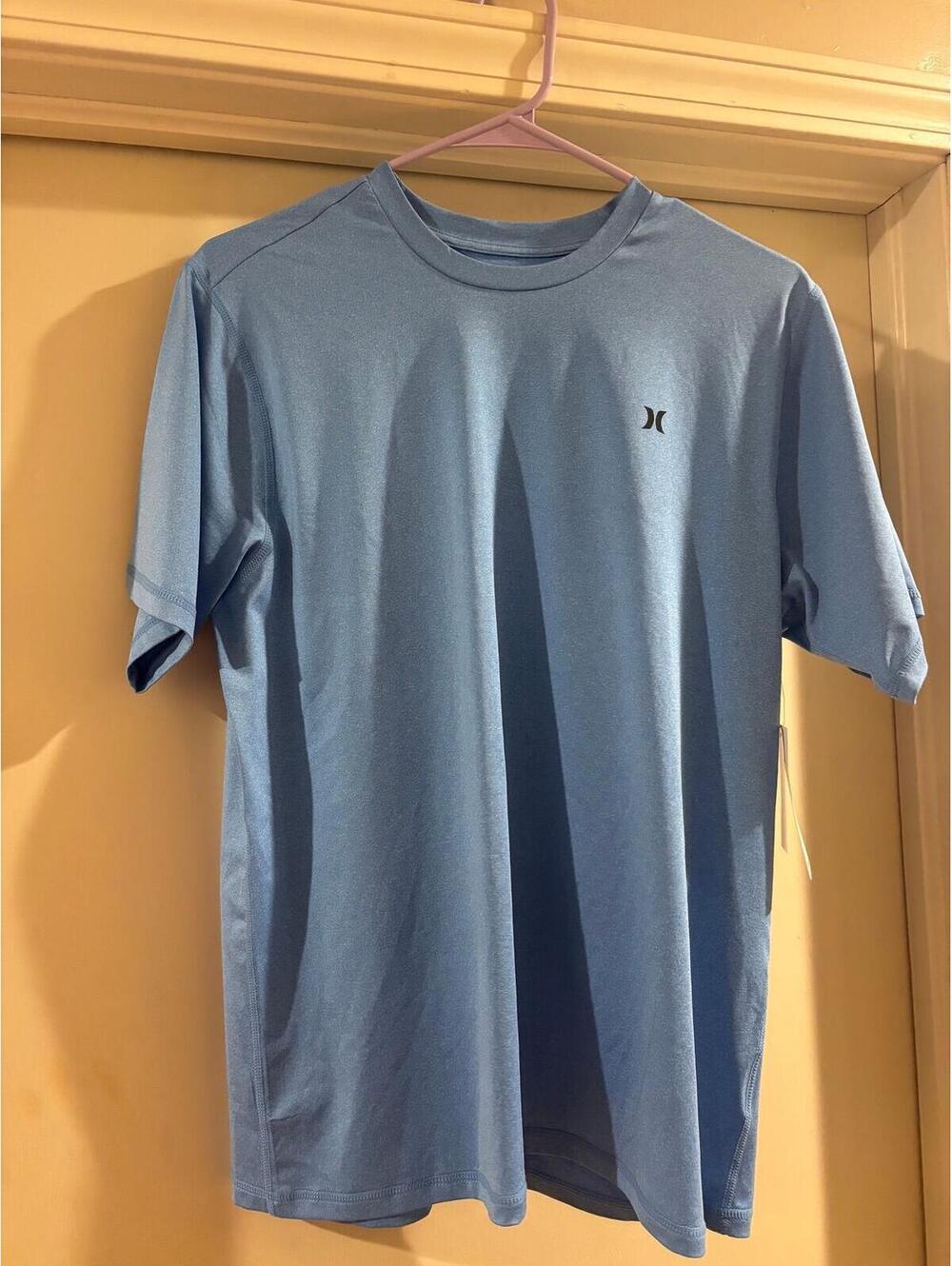 Hurley UPF 50 Shirt Small Blue Performance Tee Quick Dry